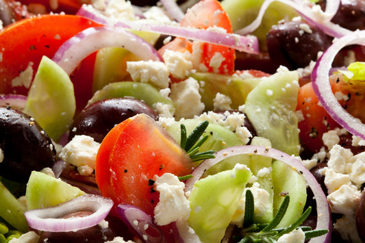 Greek Salad with Tzatziki Dressing