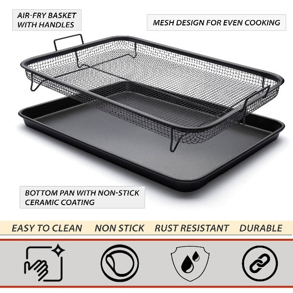 Air Fryer Basket, Baking Pan, Air Fryer Tray For Oven, Non-stick
