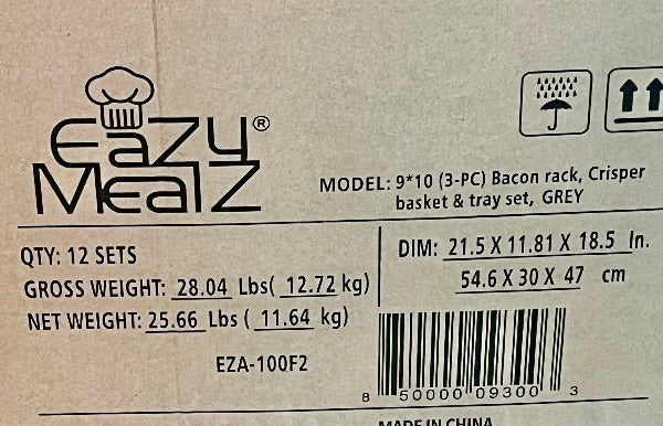 EaZy MealZ Bacon Rack XL + Tray XL, 2-pc set – EaZy BrandZ